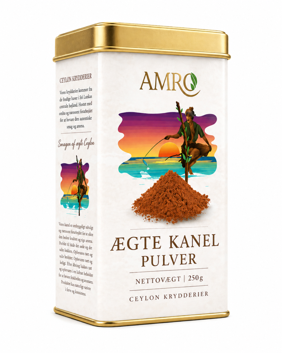 Ægte kanel (Ceylon) pulver 250g fra Aroma Ceylon - Storkøb i luksusdåse