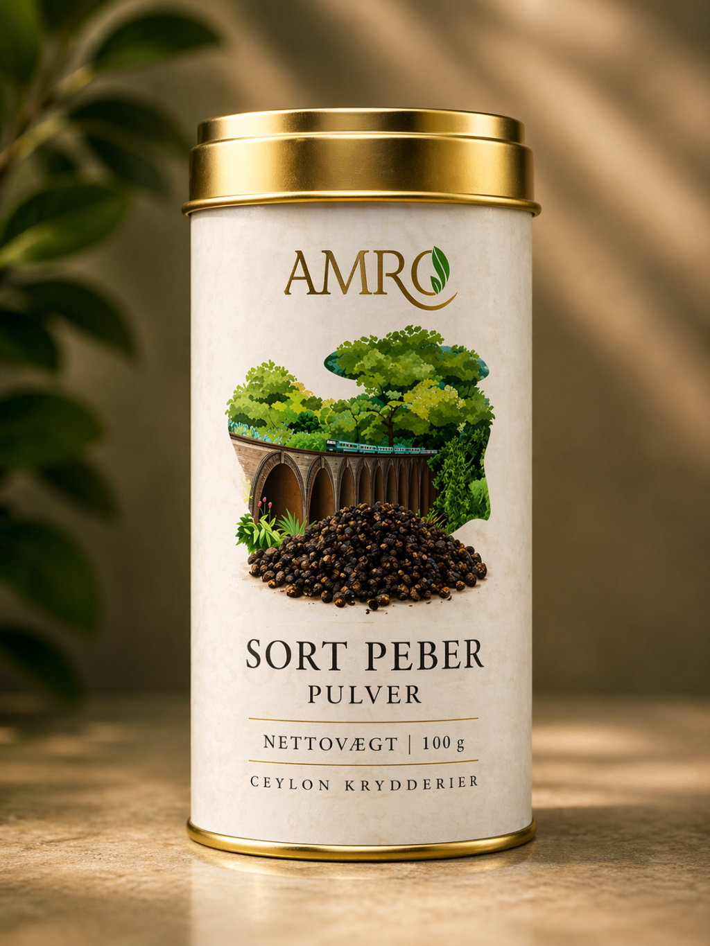 Sort Peber Pulver 100g – Finmalet peber fra Sri Lanka