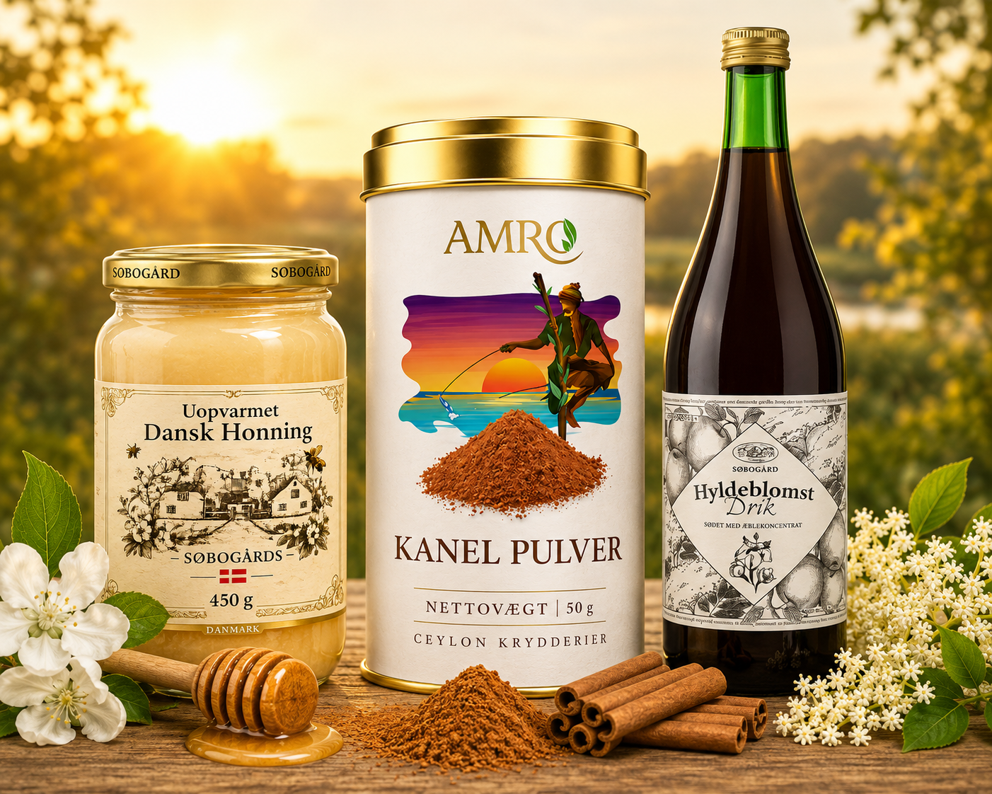 Eksklusiv Gavepakke med Ceylon Kanel & Dansk Honning - Billede 2