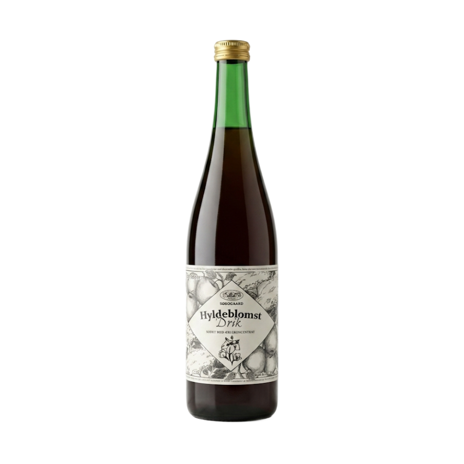 Hyldeblomstdrik Æblesødet 73 cl – Søbogaard