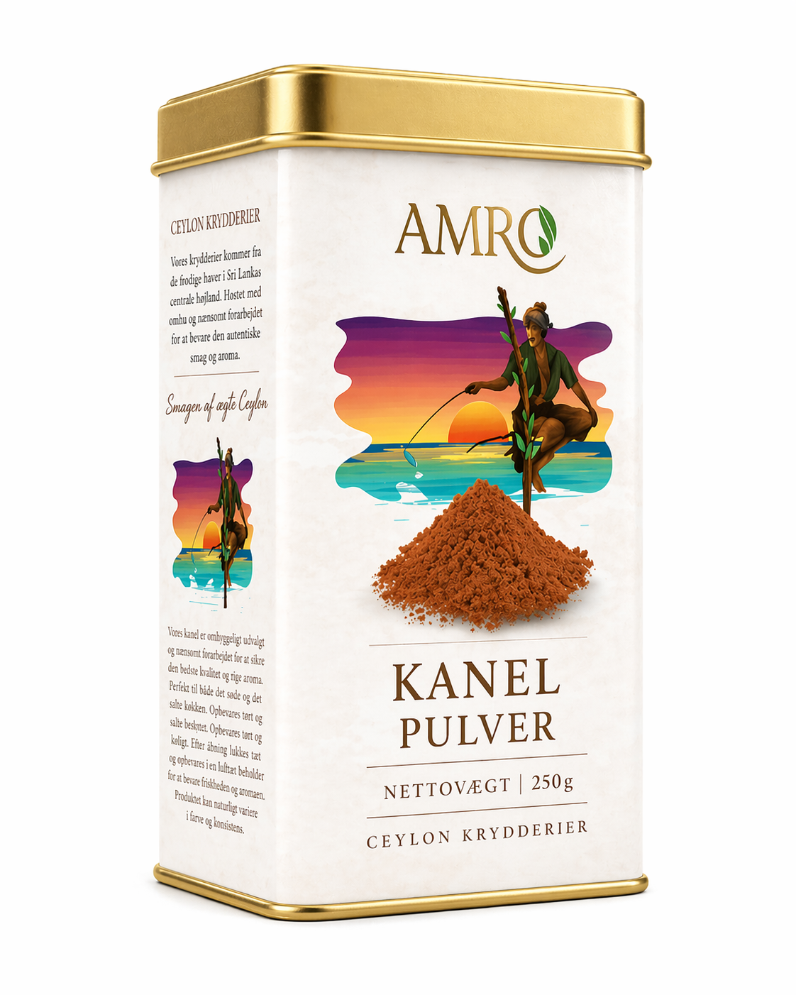 Storkøb af Ægte Ceylon kanel pulver 250g i luksusdåse - Aroma Ceylon